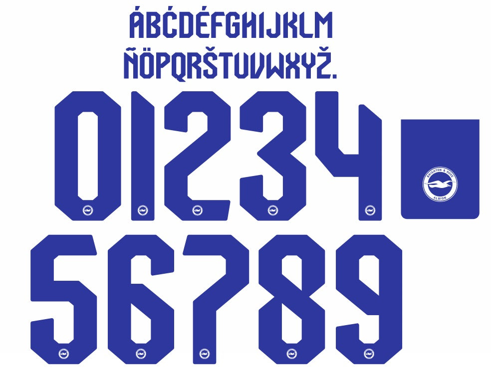 Brighton 20232024 KIDS Home European Nameset for Football Shirt Any N