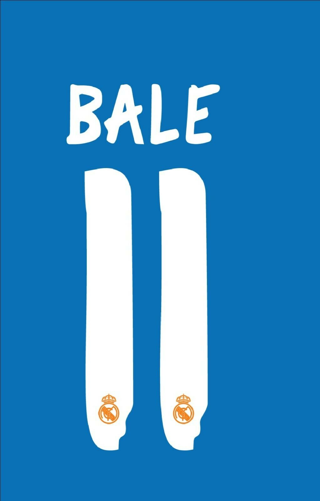 Real Madrid 2017/18 Away Bale #11 Jersey Name Set