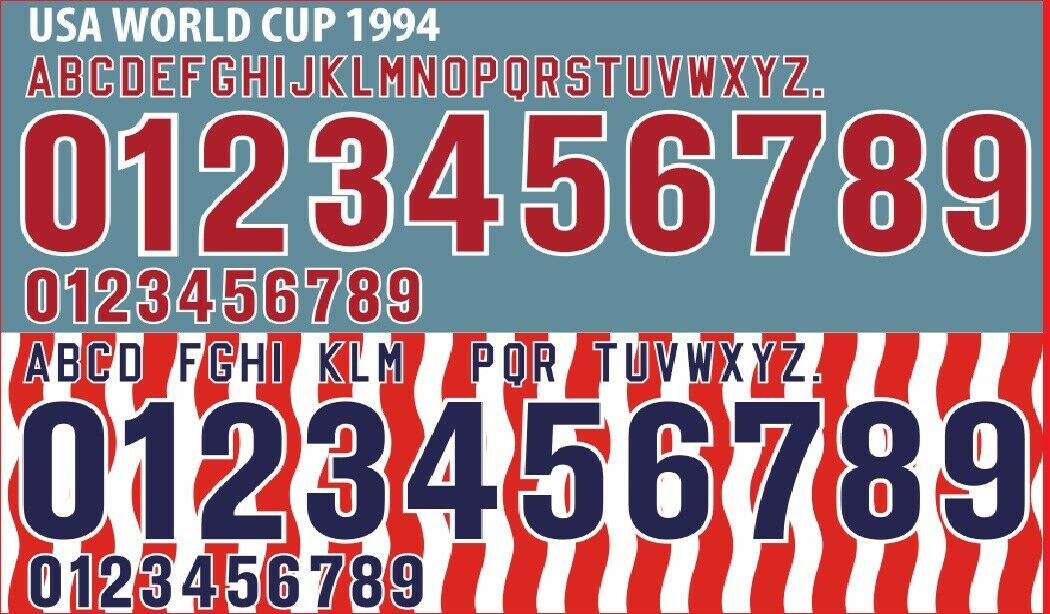 Usa 1994 Home  Away Football Shirt Nameset Any Name & Number – House Of 