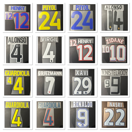 From Pitch to Print: The Evolution of Football Shirt Namesets