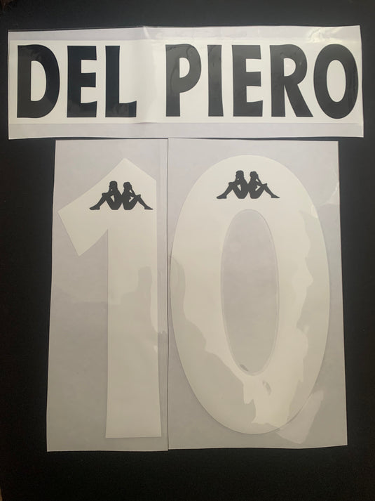 Del Piero 1995-1997 Home Nameset For Football Shirt (Clearance)