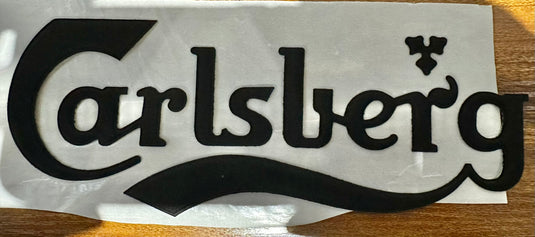 Carlsberg 3D Black Sponsor Replacement Patch for Liverpool Football Shirt