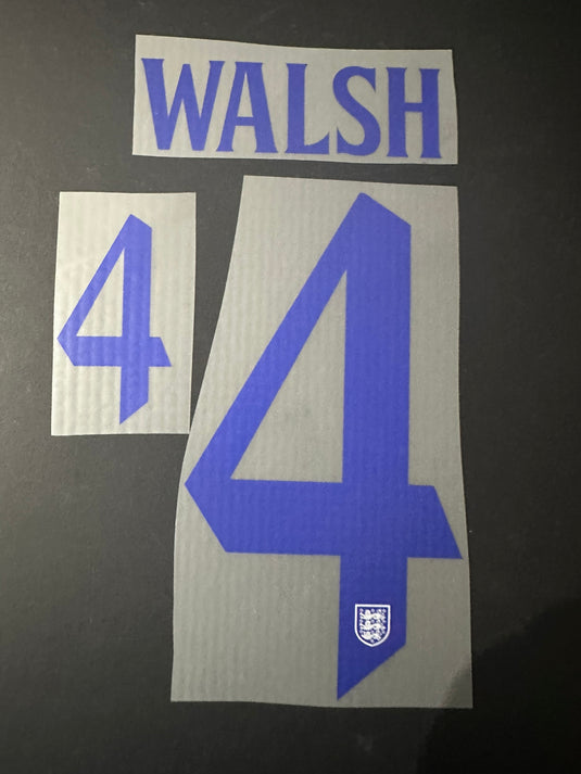 Walsh #4 England Womens 2022 Home Nameset for Football Shirt (Clearance)