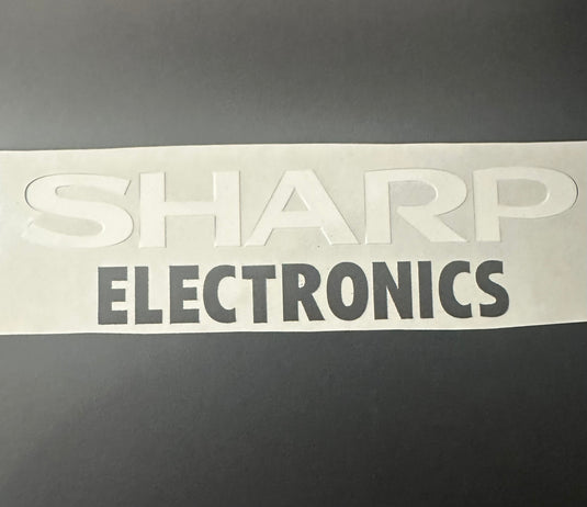 Sharp Electronics Flock Sponsor Replacement Patch for Manchester United 1982-1084 Third Football Shirt