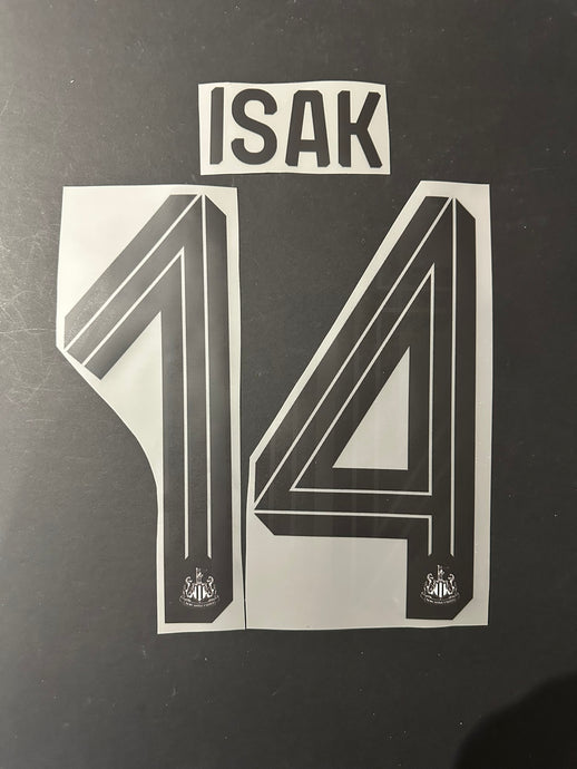 newcastle united 2024 20205 home football shirt carabao cup final isak nameset number name printing