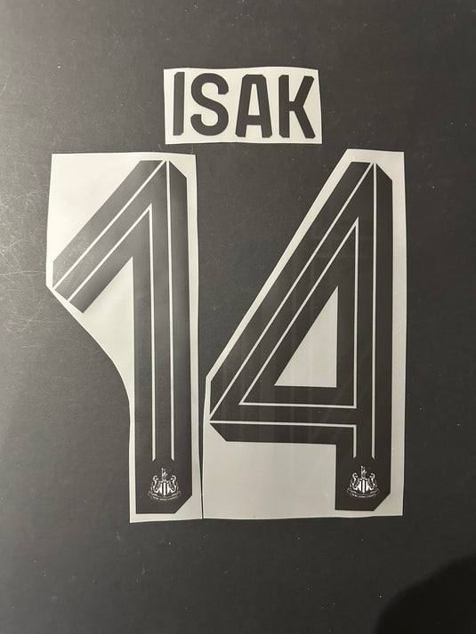 newcastle united 2024 20205 home football shirt carabao cup final isak nameset number name printing