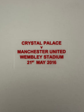 fa cup final 2016 manchester united football shirt match details