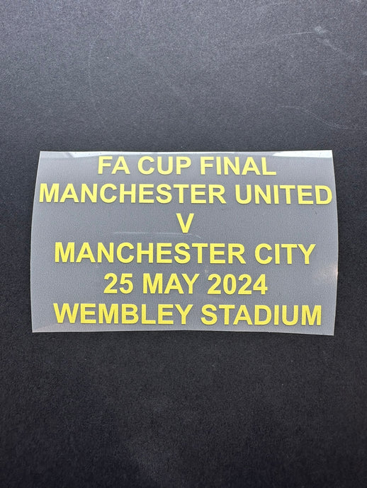 Fa Cup Final 2024 Match Details for Manchester United 2023-2024 home football shirt