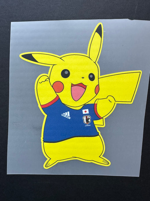 Pikachu Patch for Japan World Cup 2014 Football Shirt Pokemon (yellow/blue)