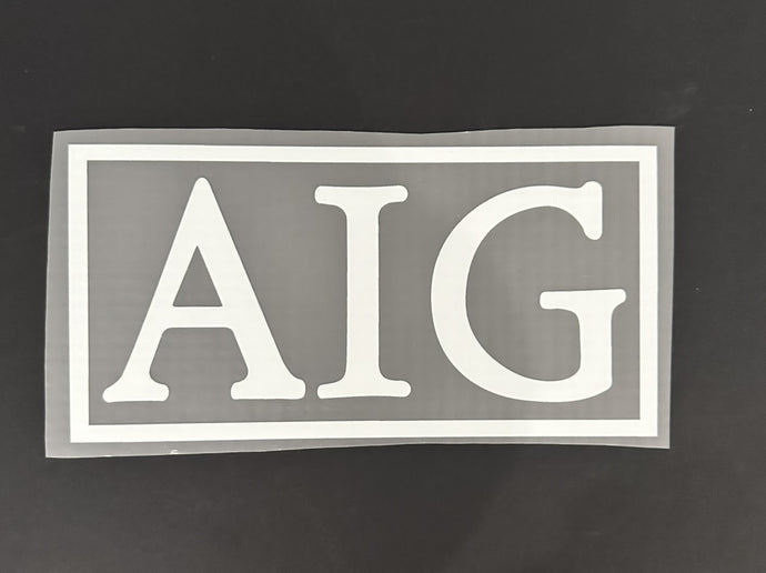 aig sponsor replacement patch for manchester united football shirt