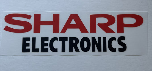 Sharp Electronics DTF Sponsor Patch for Manchester United Football Shirt