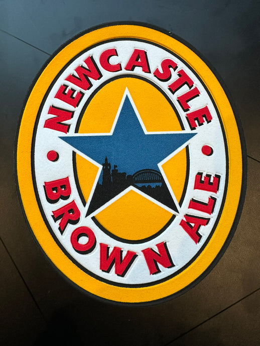 newcastle brown ale 3d sponsor patch replacement for newcastle united football shirt