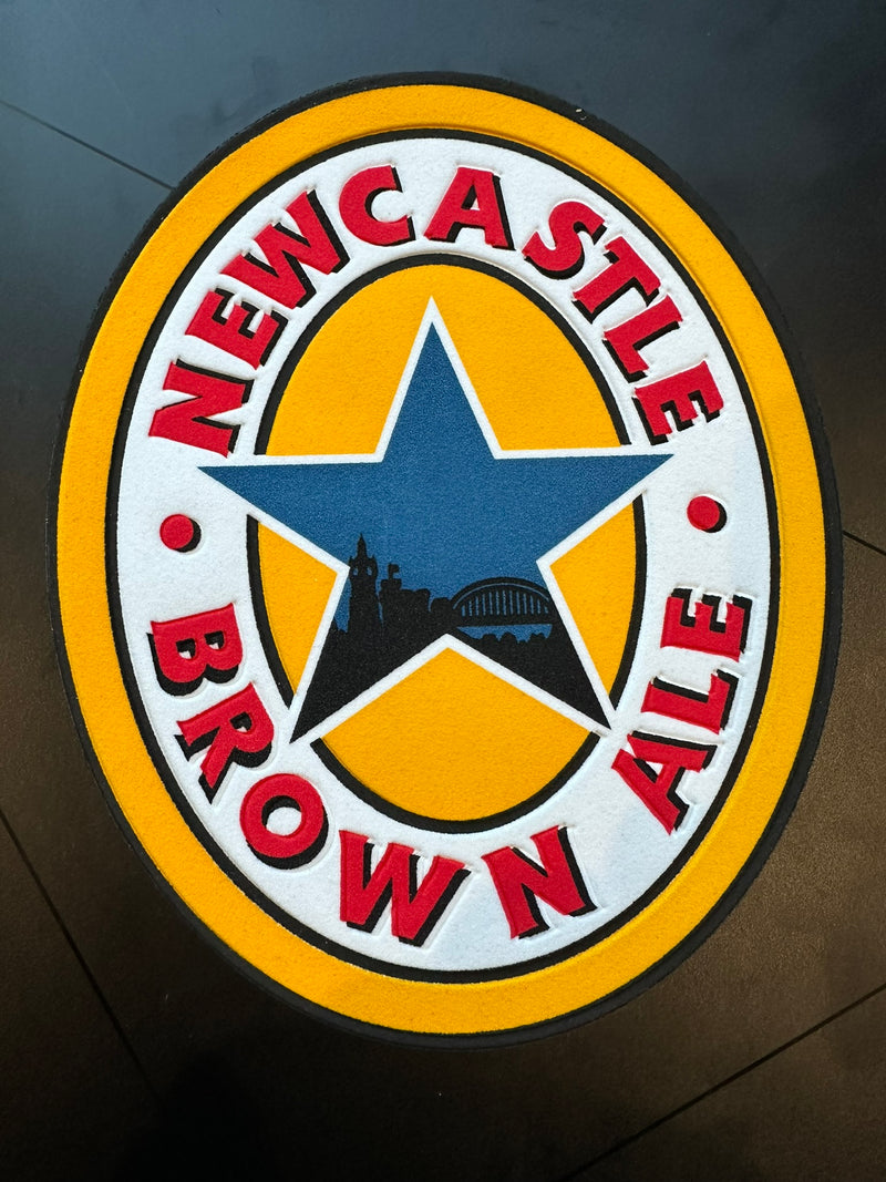 Cargue la imagen en el visor de la galería, newcastle brown ale 3d sponsor patch replacement for newcastle united football shirt
