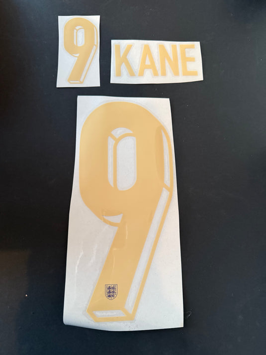 Kane 9 E 2024 England Away Nameset for Football Shirt (Clearance)