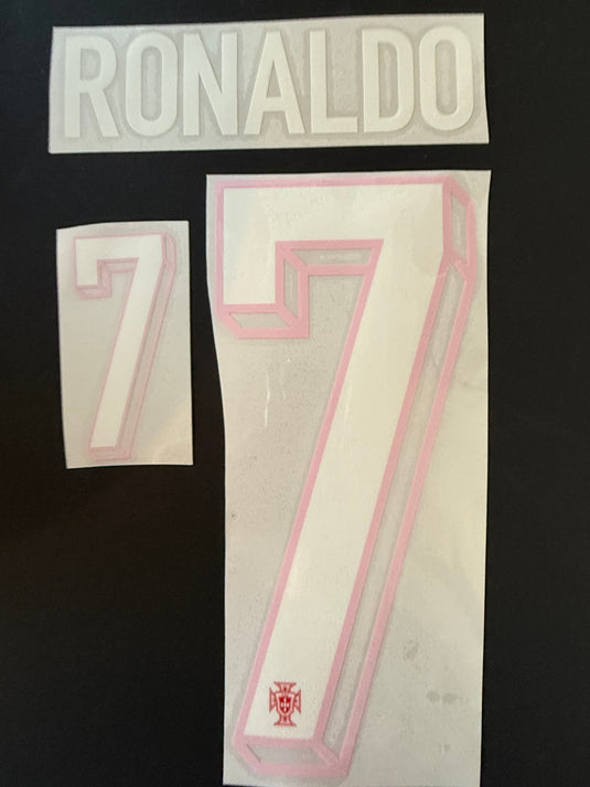 Ronaldo 7 Portugal nameset for football shirt (Clearance)