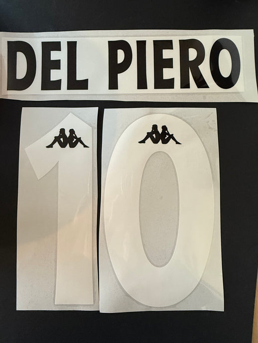 Del Piero Calcio Nameset 1995-1997 for Football Shirt (Clearance)