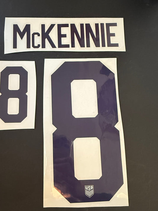 McKennie 8 USA Home Nameset for Football Shirt (Clearance)