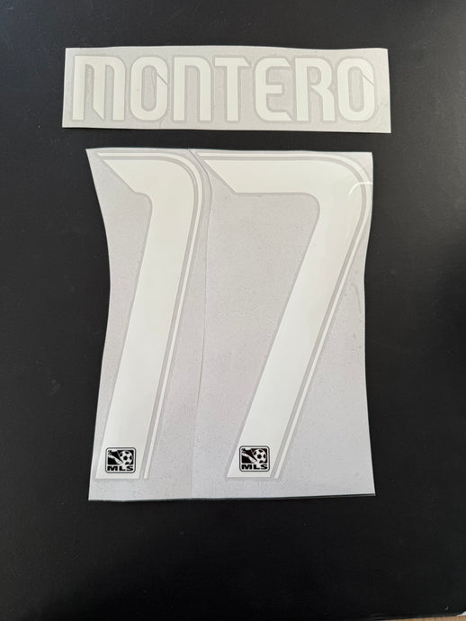 Montero 17 MLS Seattle Sounders for Football Shirt Nameset (Clearance)