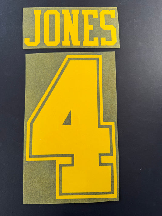 Jones 4 Wimbledon Home 1994-1996 for Football Shirt Nameset (Clearance)