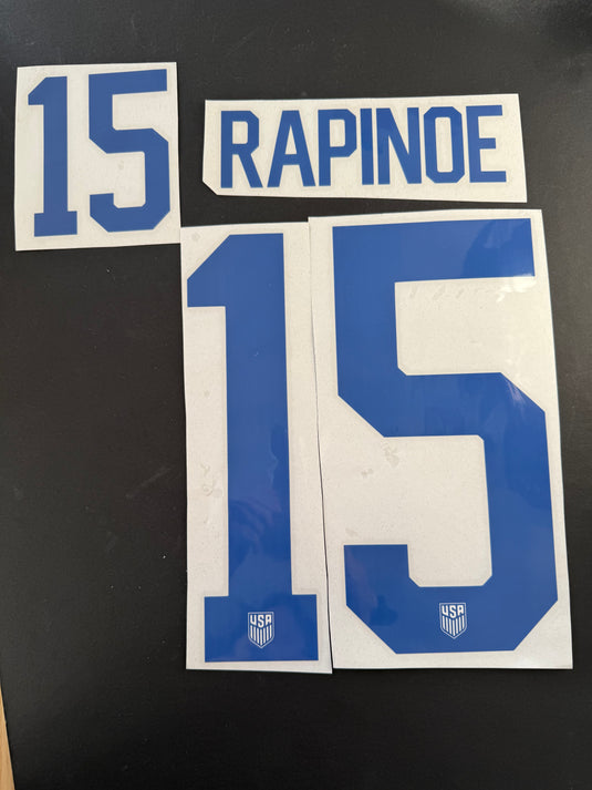 Rapinoe USA USWNT Home for Football Shirt Nameset (Clearance)