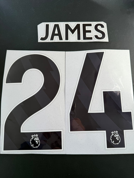 James 24 2023-2025 Chelsea EPL away for Football Shirt Nameset (Clearance)