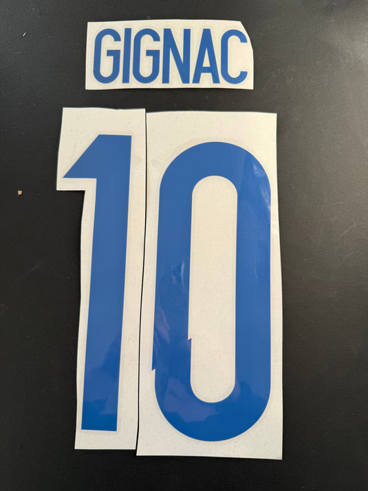 Gignac 10 Tigres UNAL home for Football Shirt Nameset (Clearance)