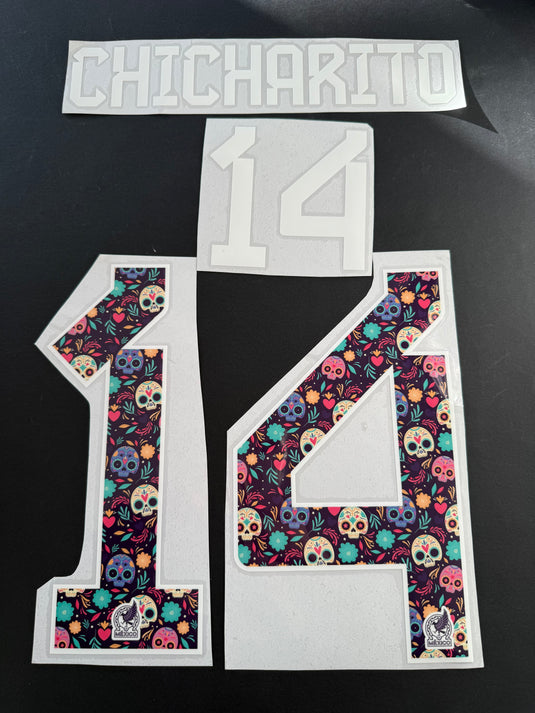 Chicharito Dawn of Dead Mexico for Football Shirt Nameset (Clearance)