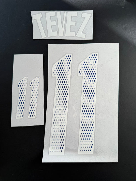 Tevez 2002-2004 Argentina Away for Football Shirt Nameset (Clearance)