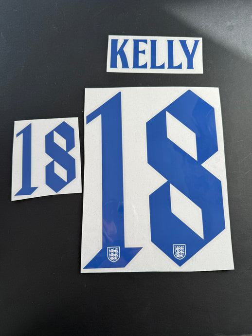 Kelly 18 England Womens 2023-2004 Home for Football Shirt Nameset (Clearance)