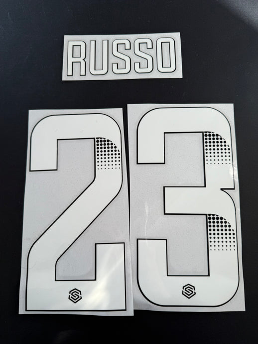 Russo 23 WSL Arsenal Home for Football Shirt Nameset (Clearance)