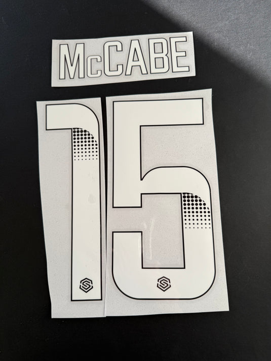 McCabe 15 WSL nameset home for football shirt (Clearance)