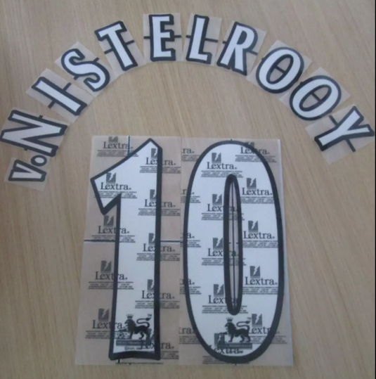 V.Nistelrooy Manchester United #10 1997-2006 EPL Player Size Premier League Nameset