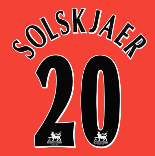 Solskjaer 20 Manchester United 1997-2007 Away Nameset Football Shirt