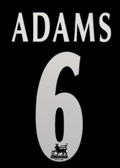 Adams 6 1997-2007 Arsenal Home Nameset Football Shirt