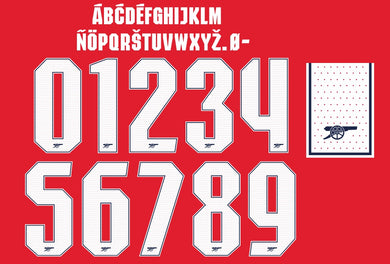 arsenal 2024 2025 home football shirt nameset