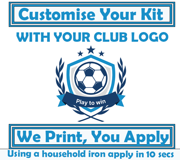 Laden Sie das Bild in Galerie -Viewer, Your Club Logo To Print At Home Iron on Club Badge for Football Shirt
