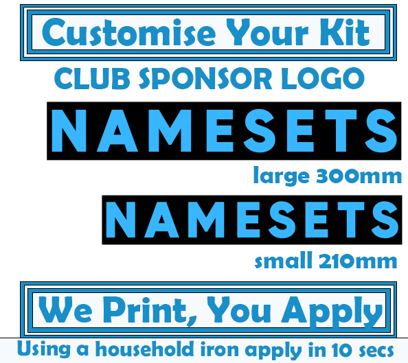 Load image into Gallery viewer, Iron On Club Sponsor for Football Shirt Iron On Logo Easy To Apply At Home
