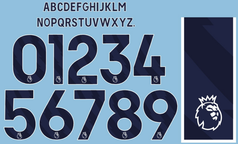 Load image into Gallery viewer, Premier League EPL 2023-2025 Nameset for Football Shirt Any Name and Number
