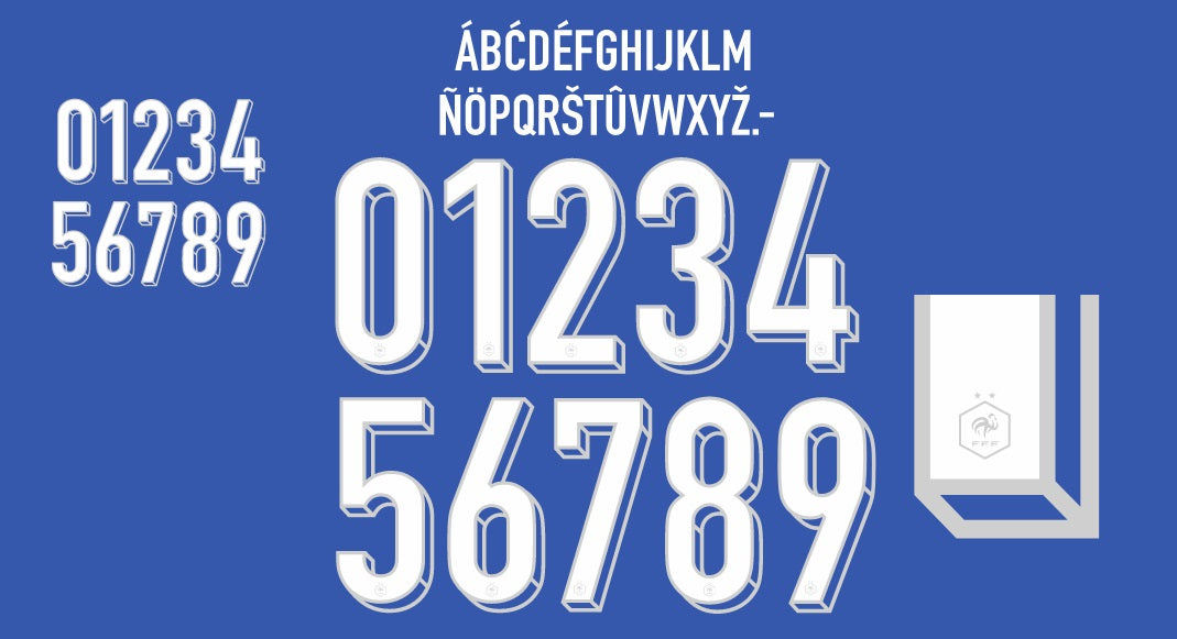 France Euro 2024 KIDS Home Nameset for Football Shirt Any Name & Numbe ...