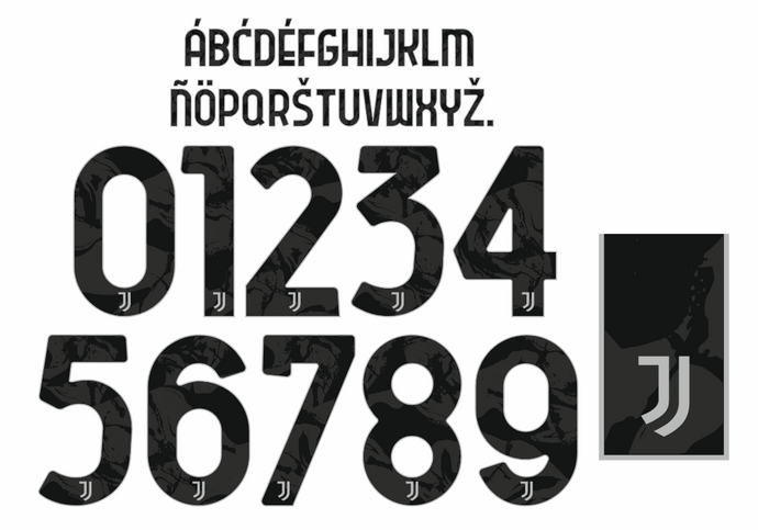 Juventus 2023-2024 Away Nameset for Football Shirt Any Name & Number