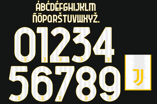 Juventus 2023-2024 Home Nameset for Football Shirt Any Name & Number