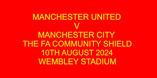 Manchester United Community Shield 2024 Match Details for Football Shirt