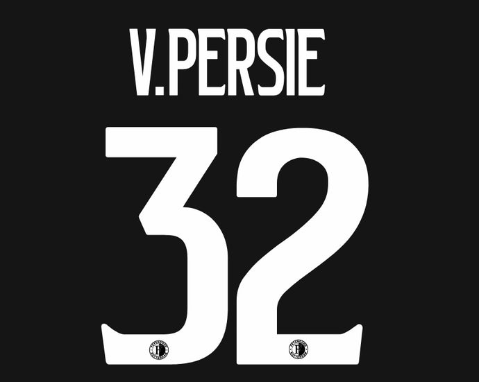 v persie 32 feyenoord football shirt nameset