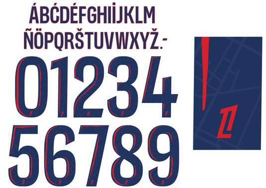 PSG 2024 2025 away football shirt nameset