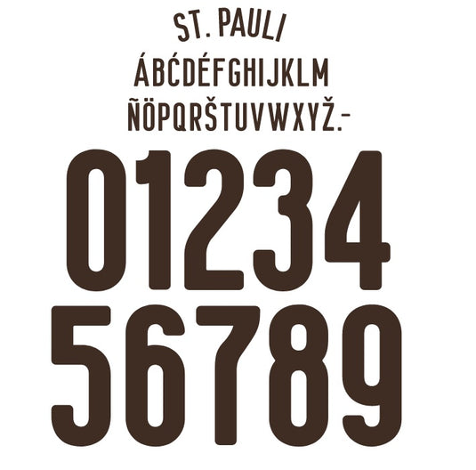 St Pauli 2024-2025 Away Nameset for Football Shirt Any Name & Number