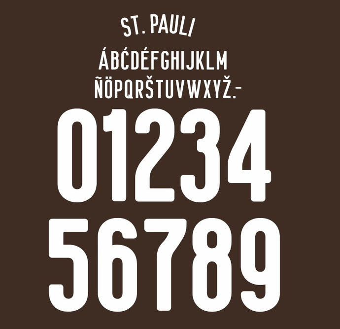 St Pauli 2024-2025 Home Nameset for Football Shirt Any Name & Number