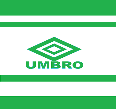 Green Umbro Logo Retro Capital Letters Football Nameset 4 shirt Man Utd etc