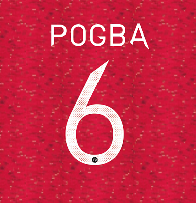 Pogba 6 2020-2021 Manchester United  CHampions League Home Football Nameset for shirt