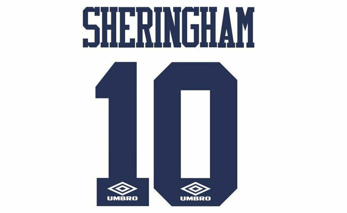 Sheringham #10 1993-1995 Tottenham Hotspur Spurs Home Football Nameset 4 shirt