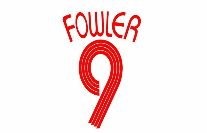 Fowler #9 Liverpool 2006-2007 Away Champions League Football Nameset for shirt